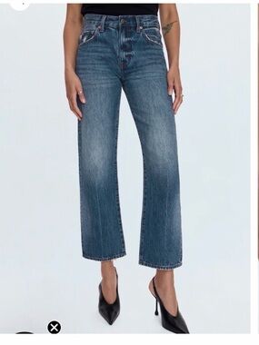 Pistola LEXI MID RISE BOWED STRAIGHT JEAN - ARTISAN, 27
